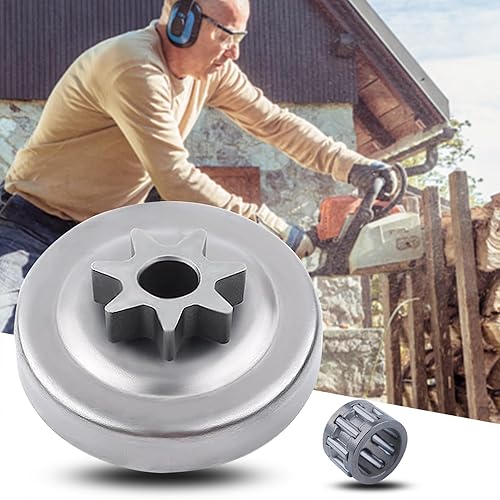 Miniatura 2 de Adefol Piñón recto para motosierra Echo CS-3000 CS-300 CS-301 CS-305 CS-306 CS-330 CS-306 CS-306, tambor de embrague + cojinete de aguja Reemplazar