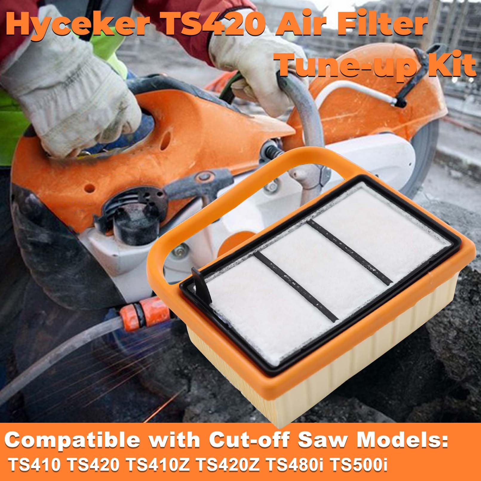 Produktbild von Filter-Set Für Stihl TS420, TS410, TS480, TS500 – Für Betonsägen