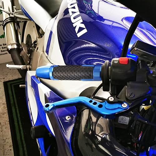 Miniatura 8 de ANTMOTO Empuñaduras antideslizantes para manillar de motocicleta de 78 pulgadas, mango de goma competitivo para Suzuki GSXR1000 GSXR1000R GSXR1000RZ