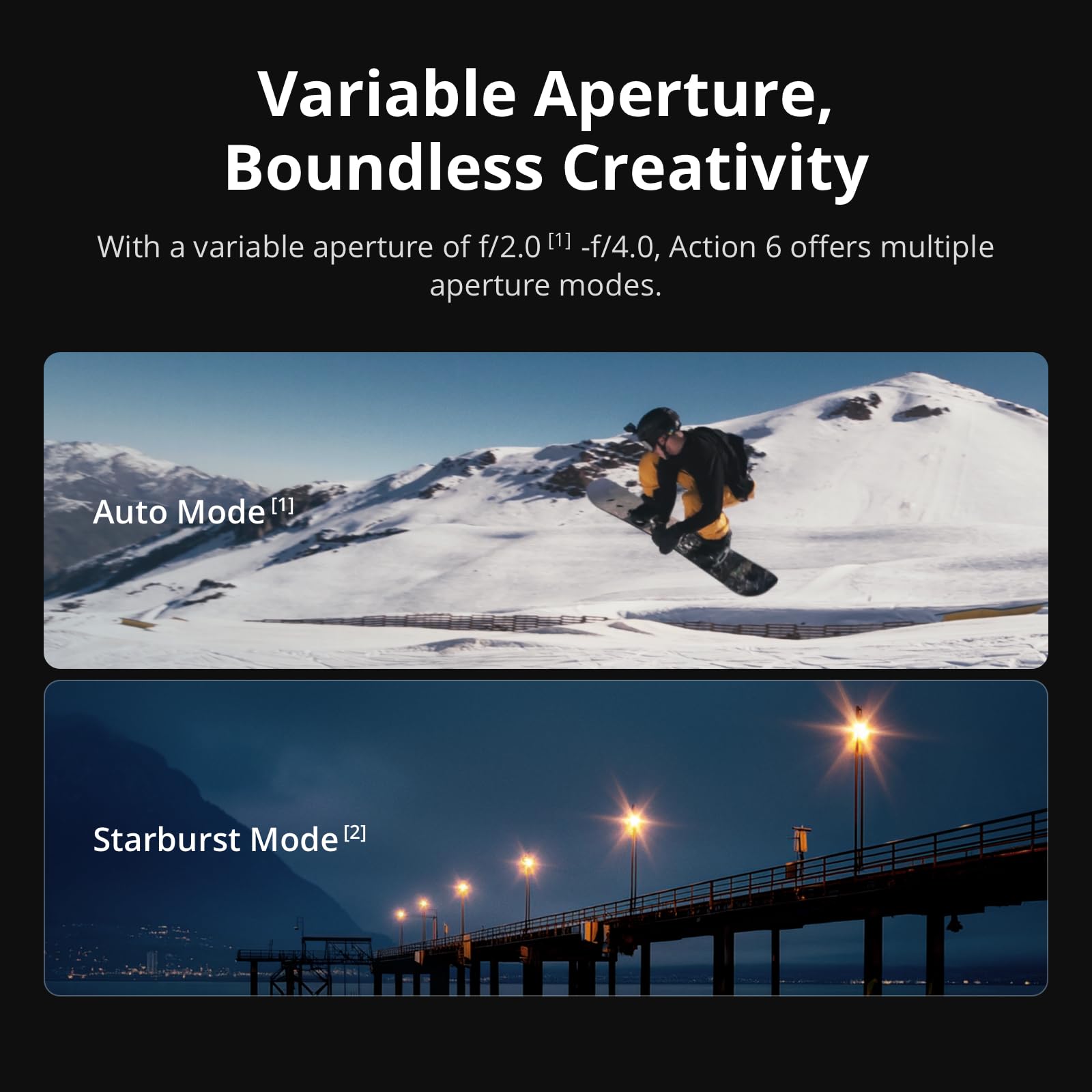 DJI Osmo Action 6 Enhanced Combo, Action Camera with 1/1.1″ Square Sensor, Variable Aperture of f/2.0–f/4.0, Extended Battery Life with 2 Batteries, Action Camera 4K for Extended Outdoor Filming