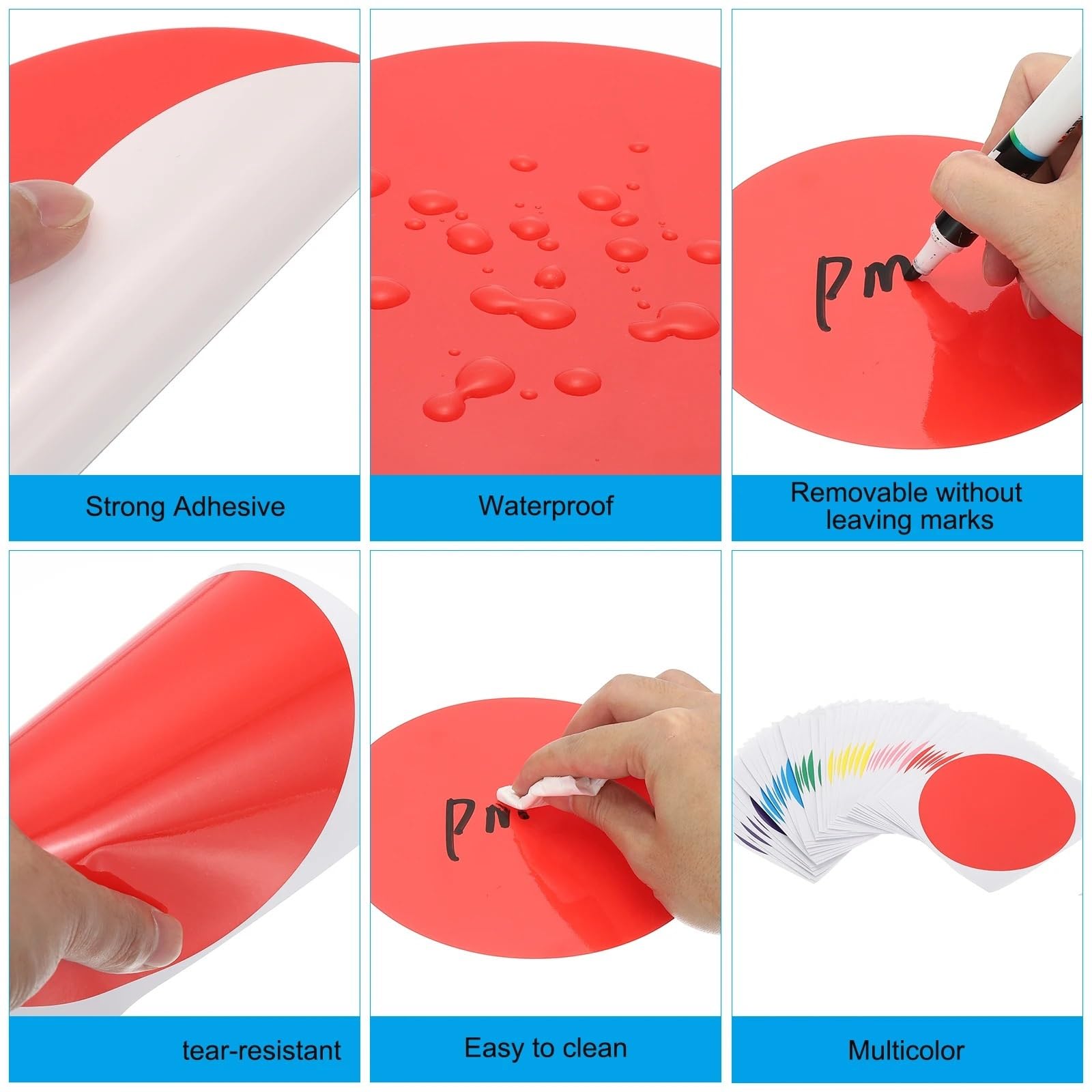 Étiquettes autocollantes rondes de 15,2 cm pour décoration de salle de