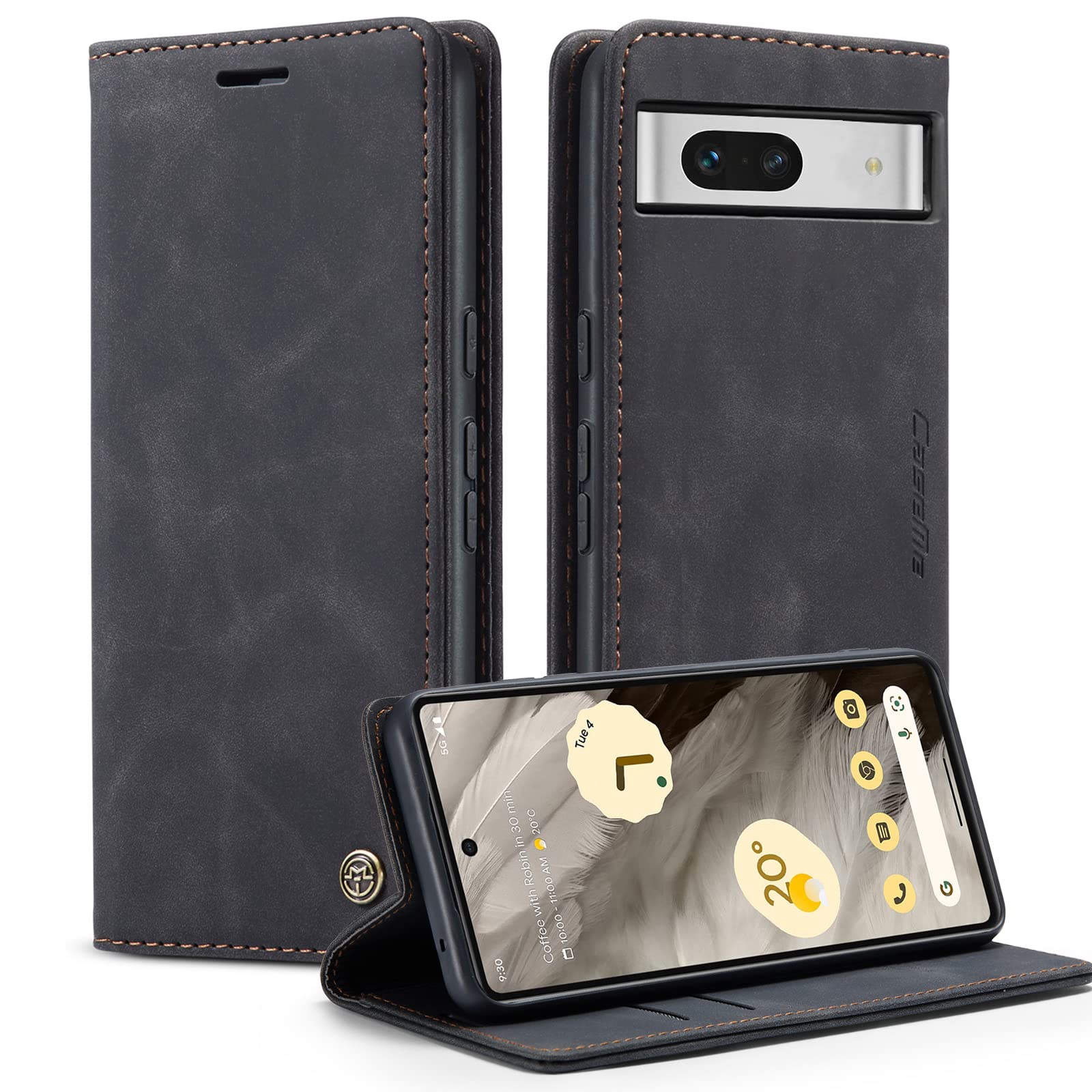 Custodia per Google Pixel 7a in Pelle Portafoglio con porta