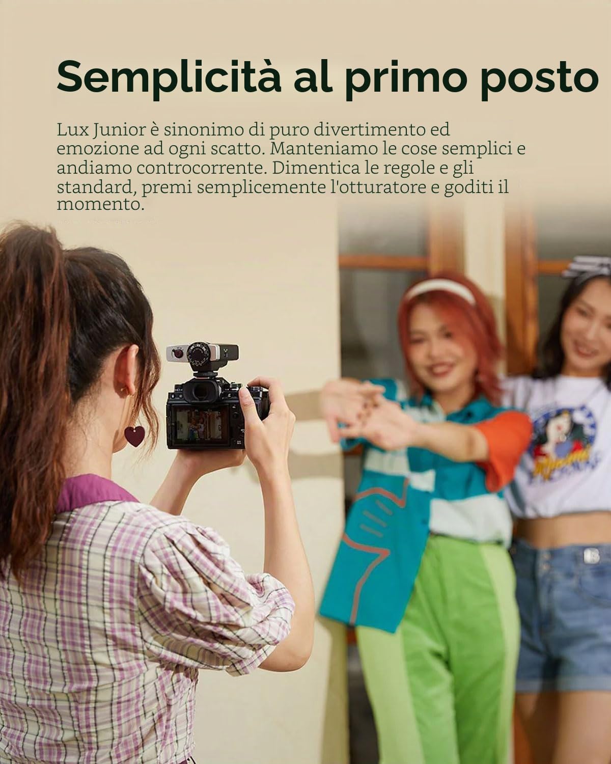 Godox Lux Junior-Flash retrò per fotocamera,Speedlite GN12 6000 K +-200 K CCT,modalità automatica e manuale 1/1-1/64,lunghezza focale 28 mm per fotocamere Canon Nikon Sony Fuji Olympus Hot Shoe,Nero
