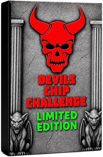 DEVILS CHIP CHALLENGE    Carolina Reaper Hot Chip Challenge   World s Hottest Tortilla Chip   Extreme Spicy One Chip Challenge   Limited Edition