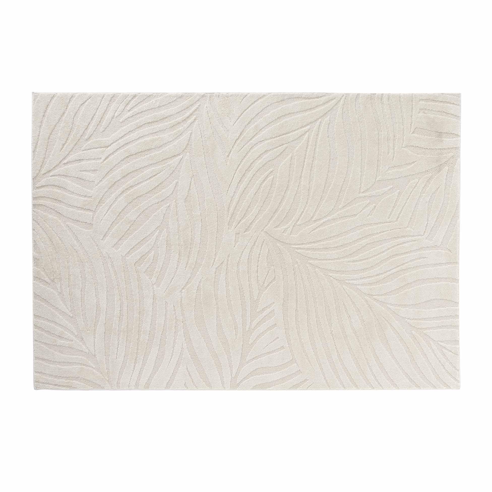 Tapis rectangle 160x230 cm Douceur d'Intérieur Ankara naturel uni