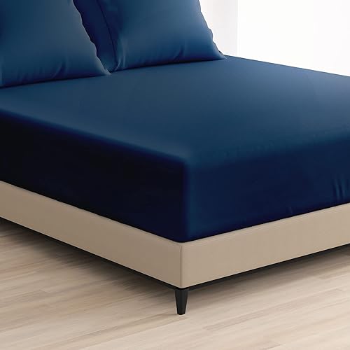 Cosy House Collection Sábana bajera ajustable de bolsillo extra profundo de la serie 1500 Sábana bajera de bolsillo profundo individual Ultra