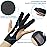 Archery Gloves Shooting Hunting Leather Three Finger Protector for Youth Adult Beginner - L