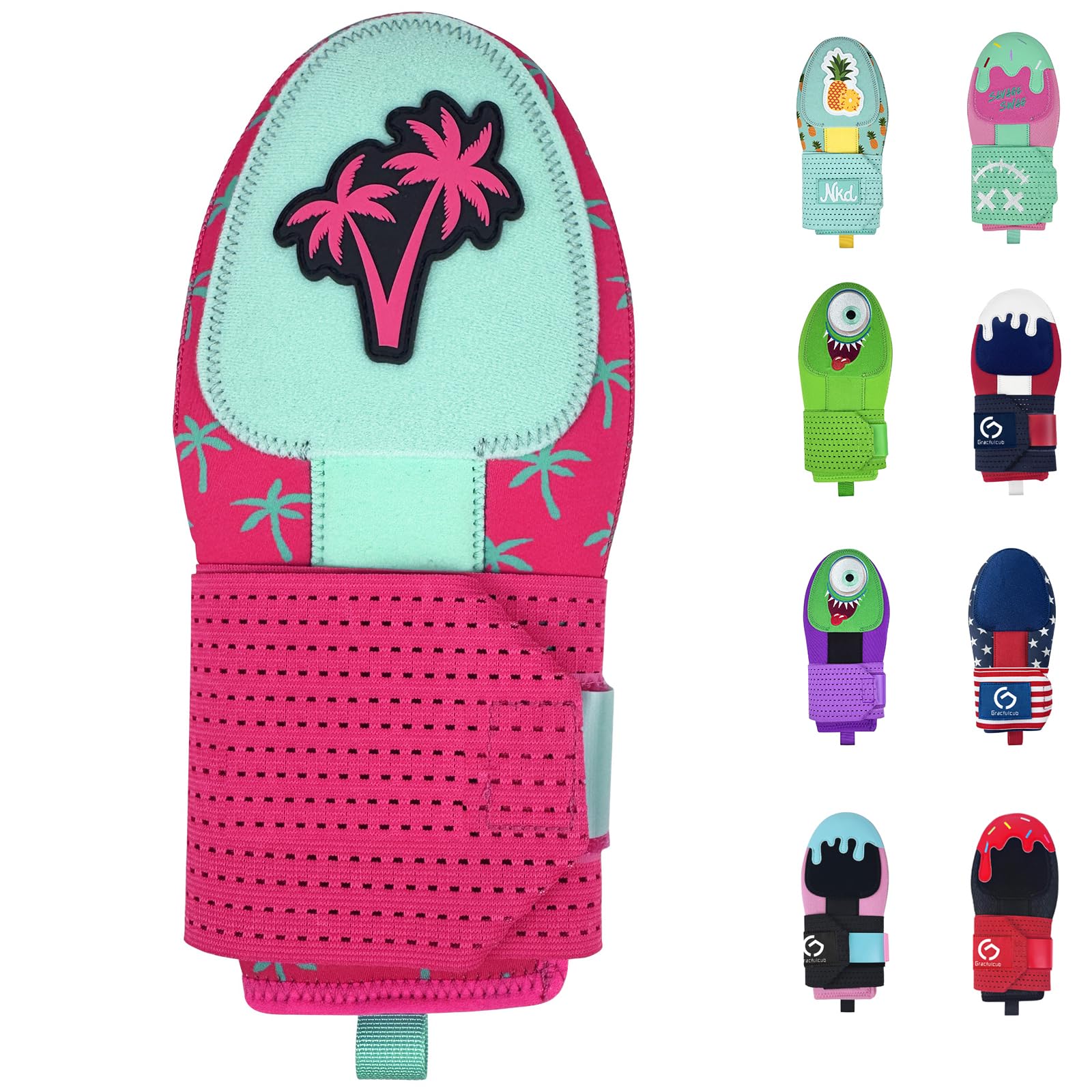 Gracfulcub Baseball Sliding Mitt, Baseball Glove Softball Guard, Ergonomic Design Protecting Fingers for Basic Base Running (Palm, Adult Universal)