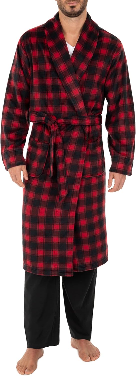 IZOD Men's Micro Sueded Robe