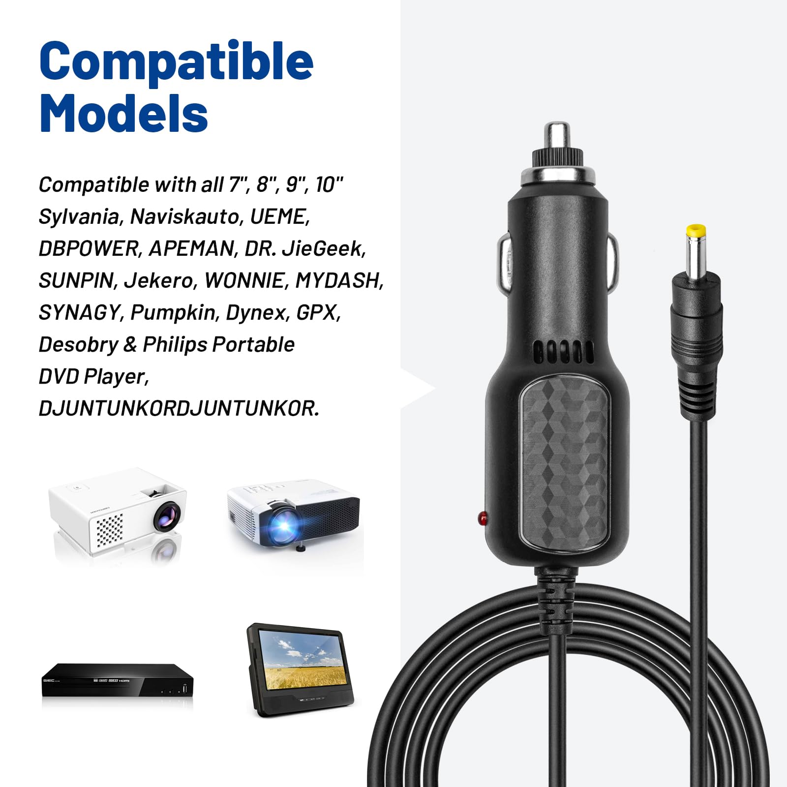 cigarette lighter dvd player Amazon.com: Anina DC 12V Car Charger for Portable DVD Player Car Cigarette  Lighter Adapter Power Cord for Sylvania/DBPOWER/UEME/HDJUNTUNKOR/DRJ :  Electronics