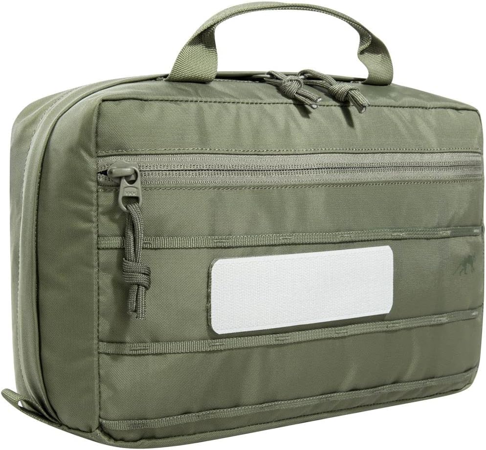 Tasmanian Tiger TT Multipurpose Pouch VL Backpack Accessory Bag with 6L Volume, Backpack Organiser with Velcro Attachment, EDC Pouch, Olive
