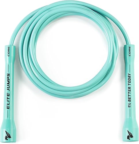 Vista 14 de Elite Jumps Adjustable Jump Rope – 6mm PVC Training Rope for Fitness & Cardio Indoor/Outdoor Skipping Rope with Unbreakable Handles, Non-Kinking