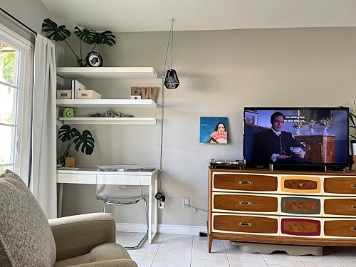 Miniatura 2 de Lámpara colgante enchufable, lámpara colgante con cable de 15 pies, interruptor de encendidoapagado, cesta de ratán tejida a mano negra, lámpara