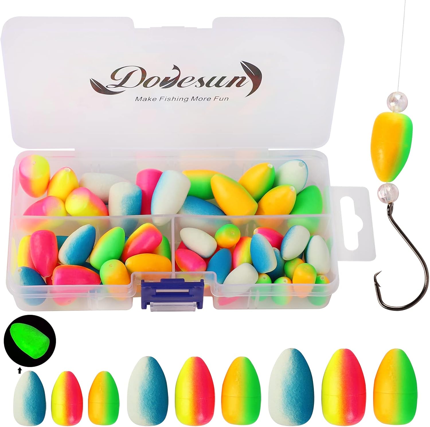 Dovesun Foam Floats Pompano Rigs Fishing Rig Floats Fly Fishing Floats