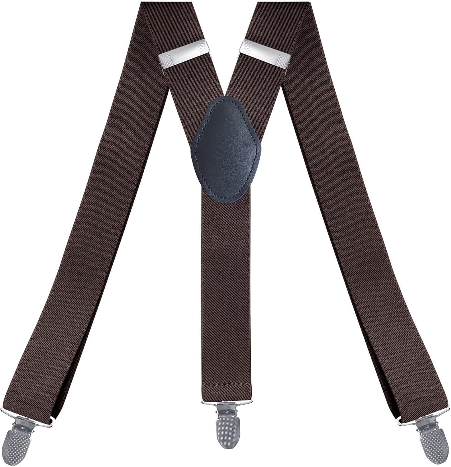 Tirantes, elástico ajustable con tres clips en forma de Y de 1,4 pulgadas for hombre