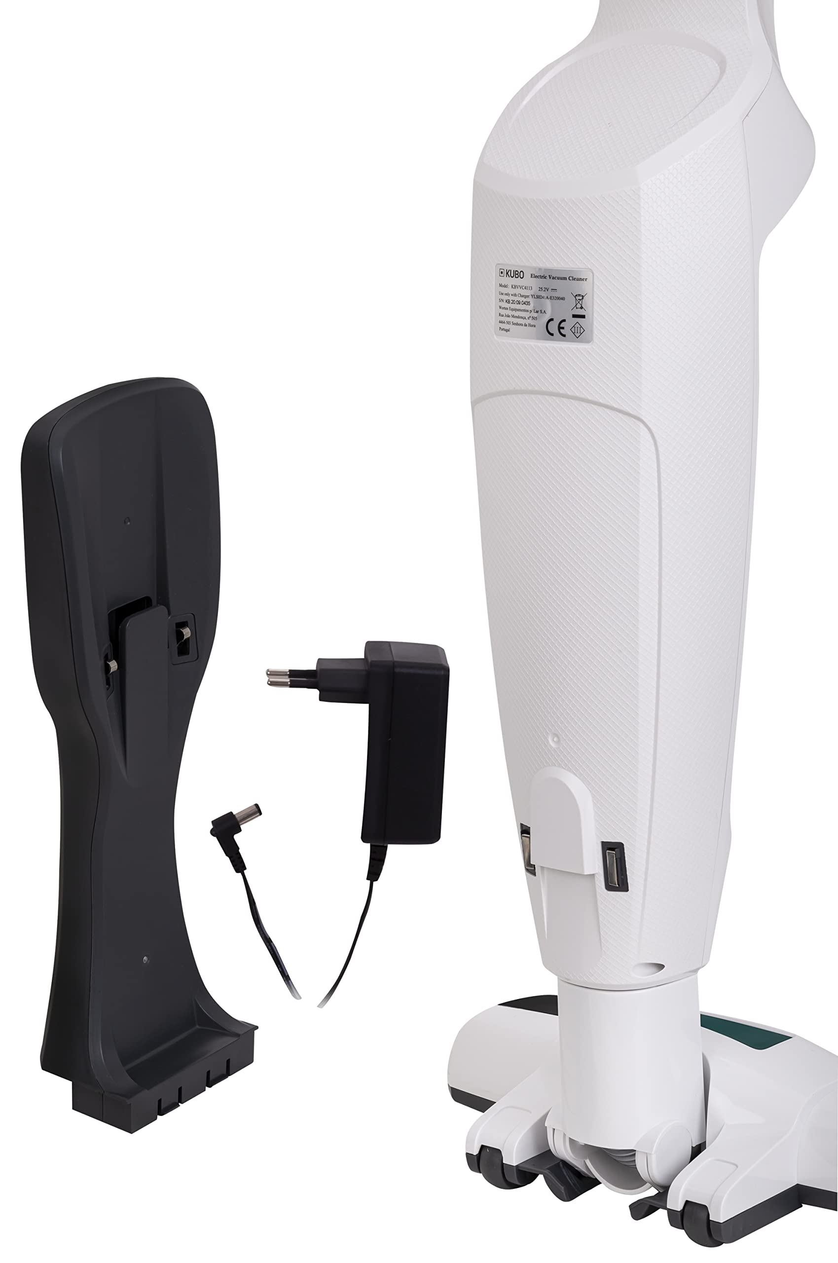 kubo Aspirador sin Cable 2 en 1 7536582, Aspirapolvere Verticale, Bianco