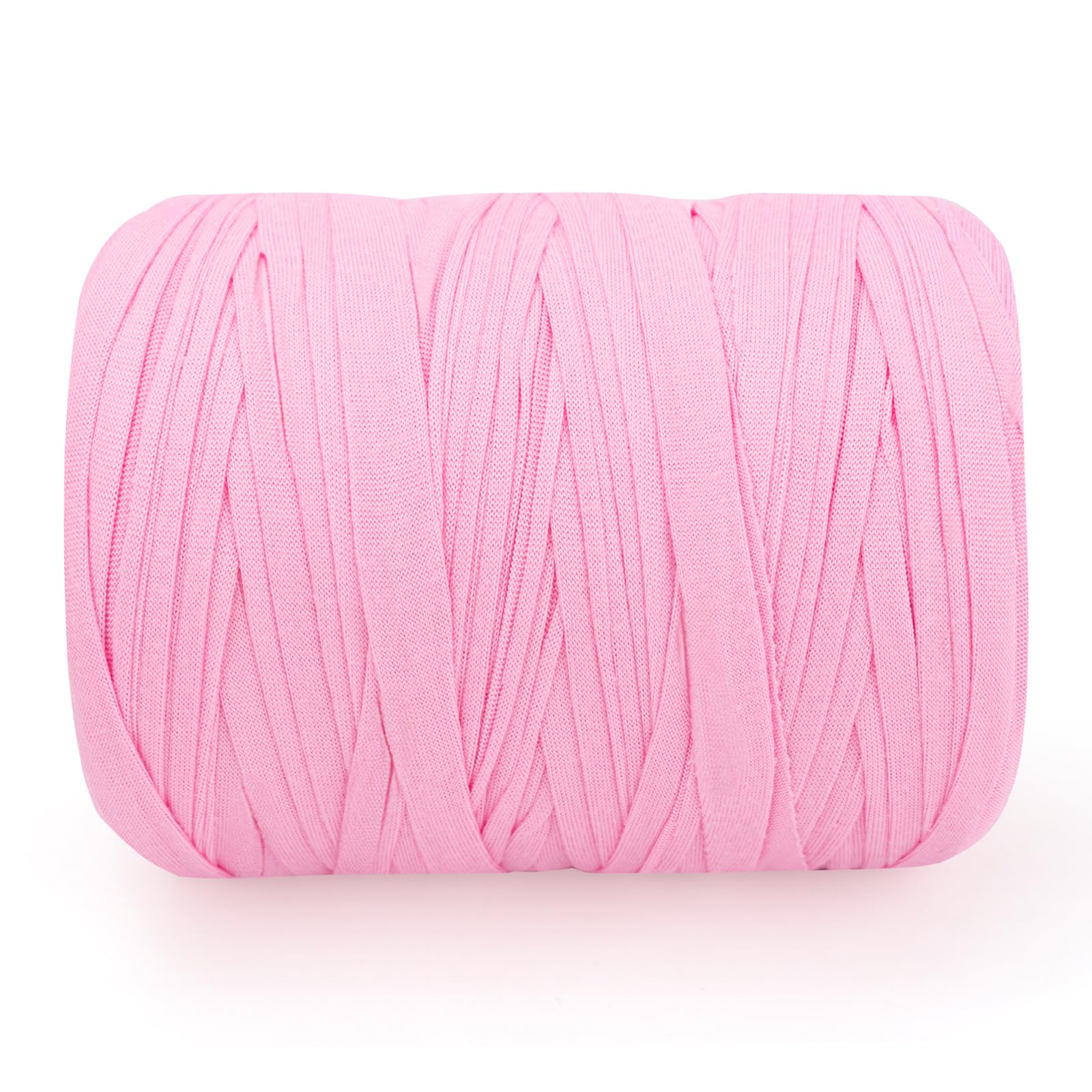 G2PLUS 300g T Shirt Yarn, 100m Pink Crochet Yarn for Bags and Baskets