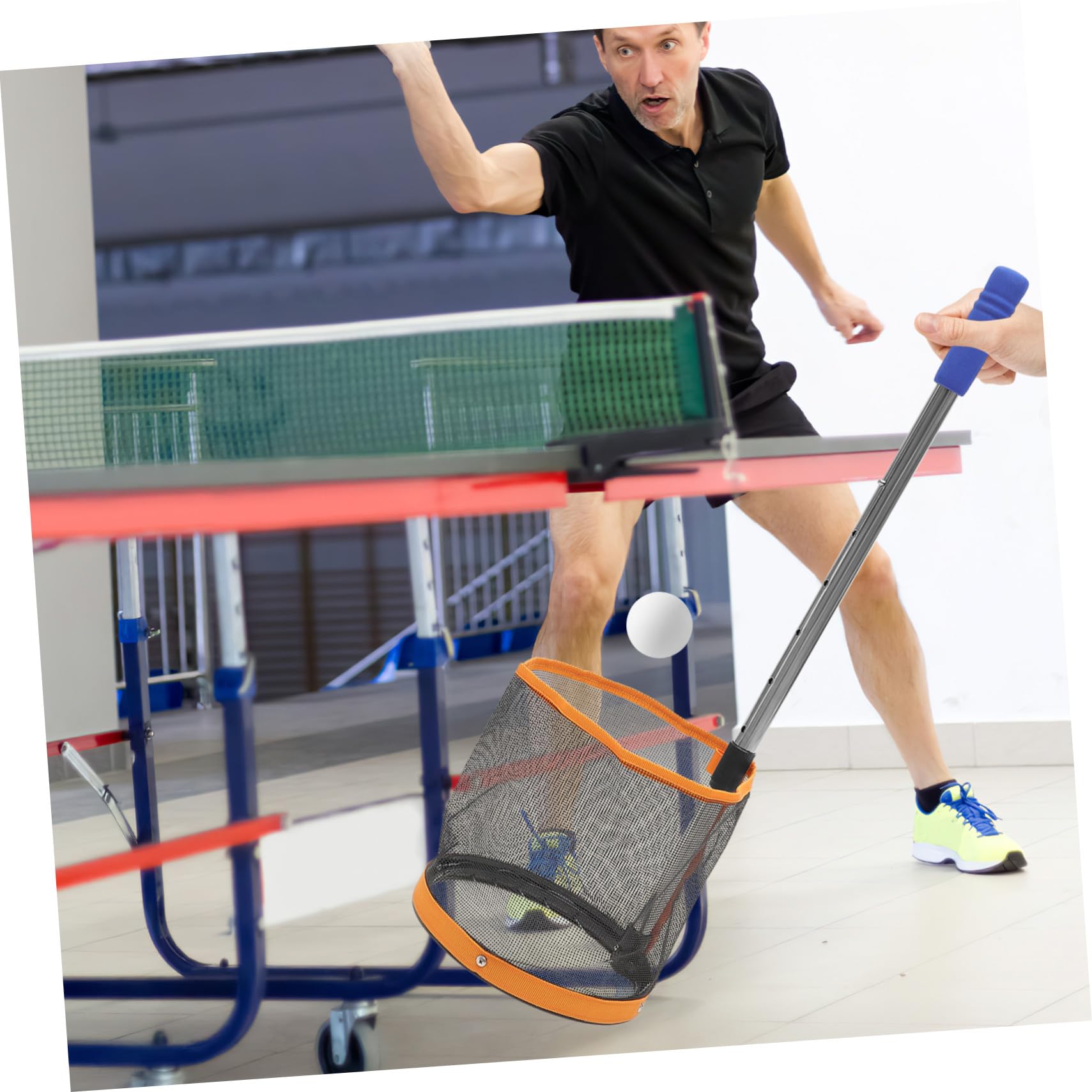Abaodam Raccoglitore di Palline da Ping Pong Strumento Professionale per Palline Pratico Sportive Contenitore Leggero e Portatile Utile per Raccogliere in Qualsiasi Luogo