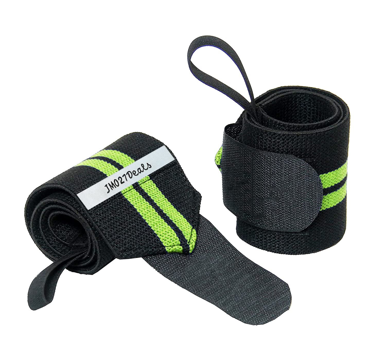 JMO27Deals 2 Pieces Adjustable Wristband Wrist Wraps for Heavy Weightlifting Wrist Support for Men & Women
