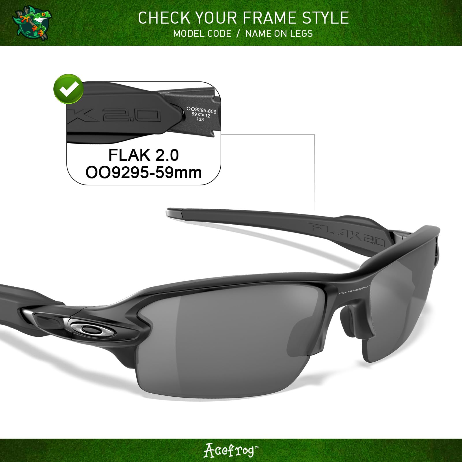 Acefrog 4 pary spolaryzowanych soczewek zamiennych do okularów przeciwsłonecznych Oakley Flak 2.0 OO9295, idealne dopasowanie, odporne na pękanie, zarysowania, opakowanie wartościowe, Multicoloured