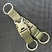 Viriber Tactical Gear Clip Web Standard Key Ring Holder Tactical Key Chain Quick Release Key Ring Compatible with Molle Bags for Outdoor Activities