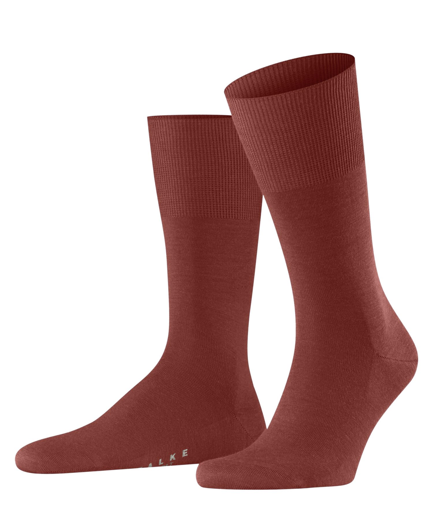 FALKE Men's Airport M So Wool Cotton Plain 1 Pair Socks, Red Brick 8408, 8.5-9.5