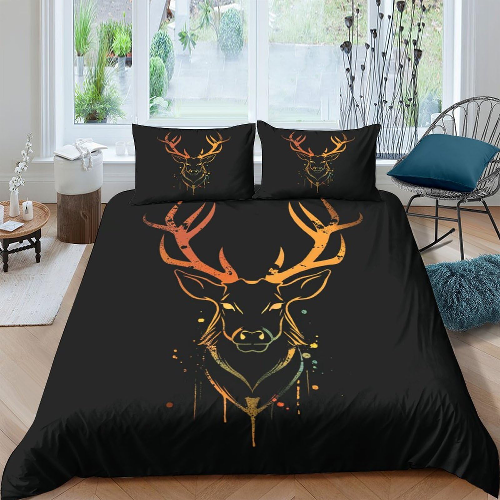 Stampato in 3D Pronipote tibetano Copertina Stampata Microfibra Disegnata Biancheria Da Letto Cura Facile Con 2 Federe,King（220x240cm）, Per Adolescenti E Adulti