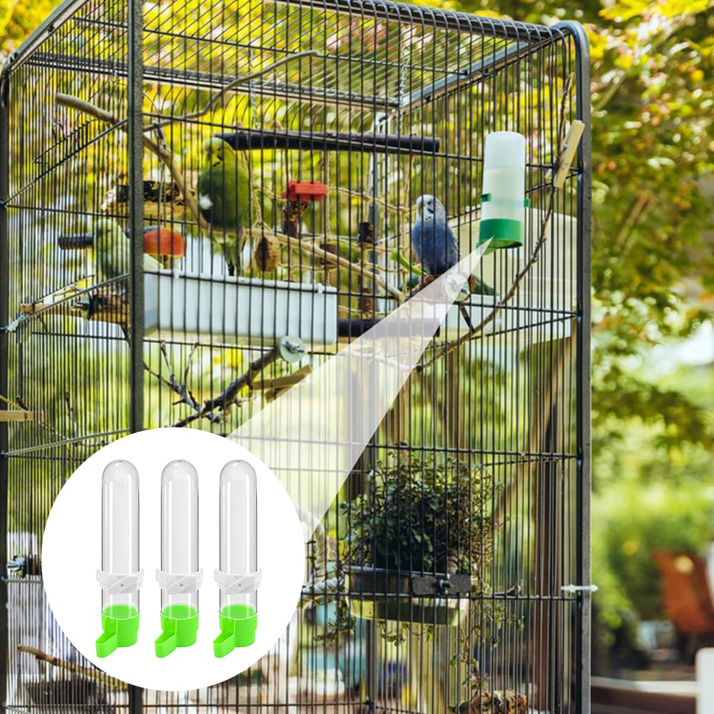 3Pcs Bird Feeder Drinker per Gabbia, Automatica Abbeveratoio per Uccelli Beverino, Abbeveratoi per Uccelli da Appendere, Dispenser D'acqua per Gabbie per Uccelli, per Pappagalli, Pappagallini