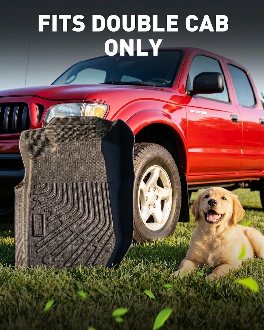 for Toyota Tacoma Double Cab 2001–2004 Floor Mats – Only for Double Cab Models 2001 2002 2003 2004