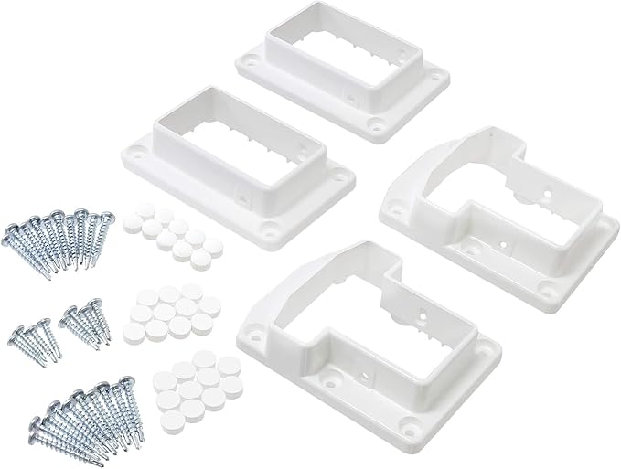 Vinyl Fence Railing Deluxe Bracket Kit 2 Sets Vinyl Fence Brackets