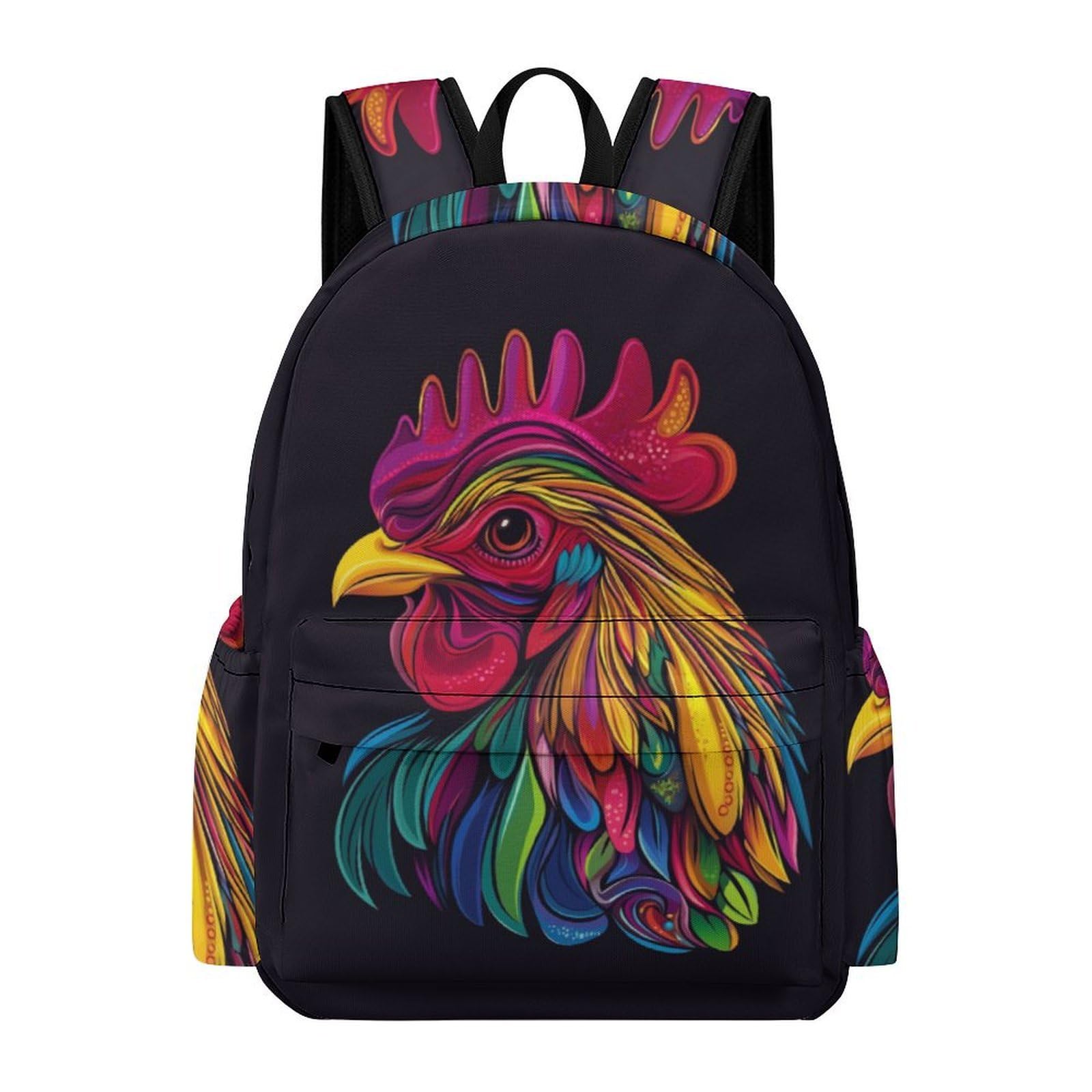 TPISLI Chicken Kids School Backpack Animal Theme School Rucksack Large Capacity Rucksack for Children, Schoolbags for Girls Age 8 to 15