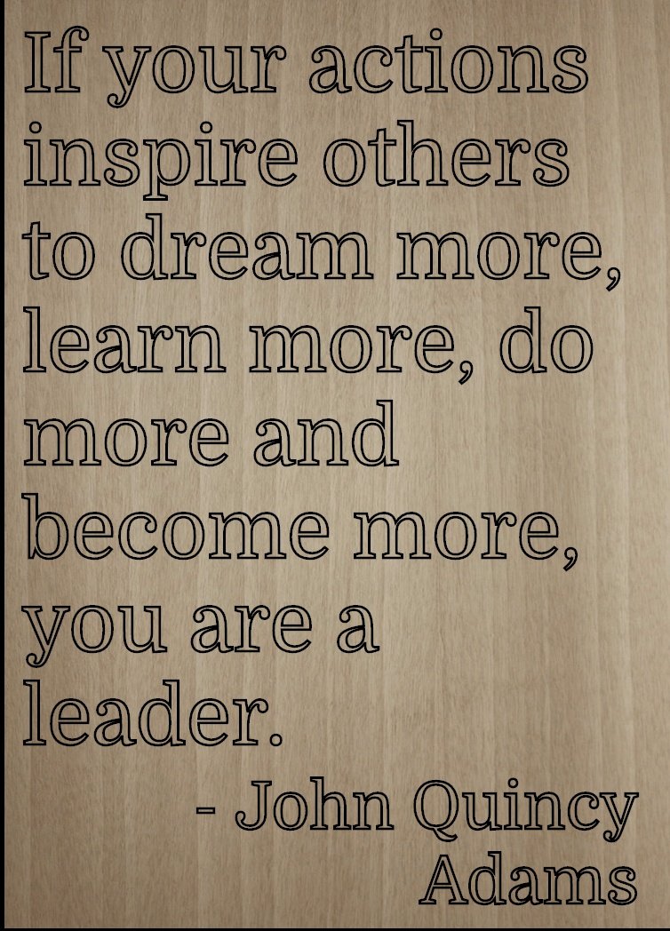 Mundus Souvenirs If Your Actions Inspire Others to Dream... Quote by John Quincy Adams, Laser Engraved on Wooden Plaque - Size: 8"x10"
