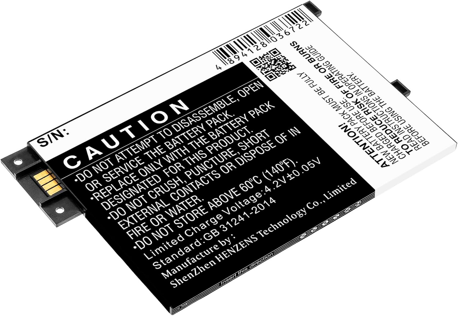 1900mAh GP-S10-346392-0100 Replacement Battery, Compatible with Kindle 3, 3 Wi-fi, 3G, Kindle Graphite