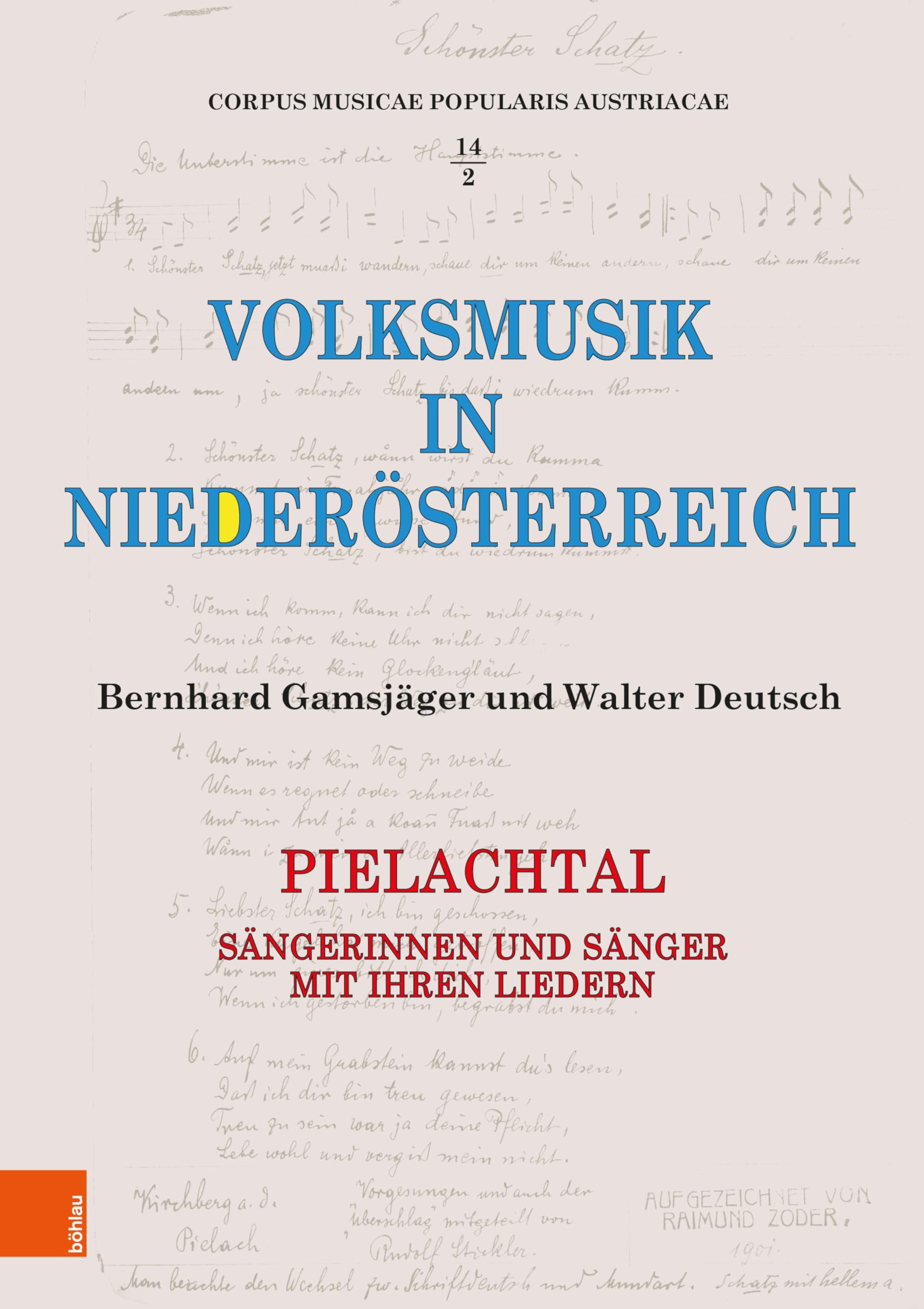 Volksmusik in Niederösterreich recueil de partitions chant Pielachtal