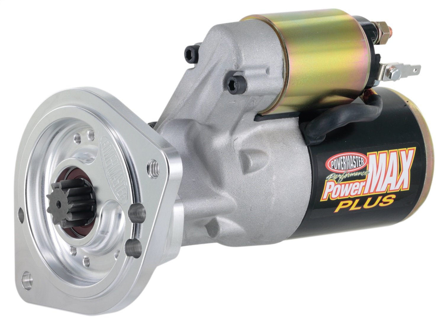 Powermaster Performance 9000-5 PowerMAX Plus Starter (Ford [BB] w/Billet Black 351M-400-429-460-164T,176T,180T,184T Flyw 14:1 Natural)