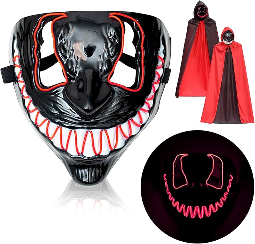 Amazon.co.jp: [Formemory] ハロウィン 光るマスク コスチューム 怖い