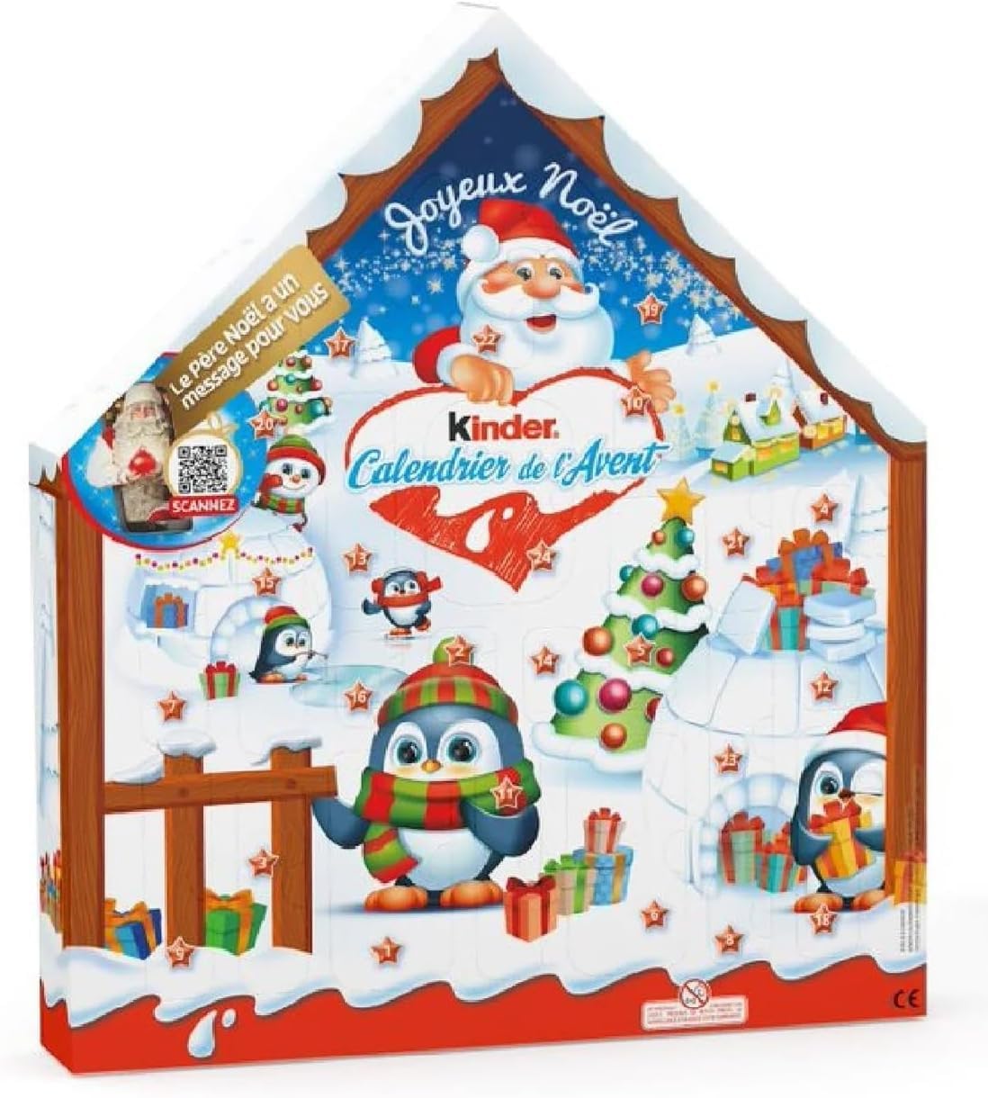 Calendrier de l’Avent Kinder 2025 · 24 Chocolats Variés & 1 Œuf Kinder Surprise · Offre Spéciale