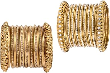 Amazon Com Efulgenz Conjunto De Pulseras De Cristal Chapado En Oro De La Vendimia Gitana Tribal Indio Oxidada De La Vendimia De Boho Cobre Combo 2 Bng243 2 4 Bng278 2 4 Ropa Zapatos Y Joyeria
