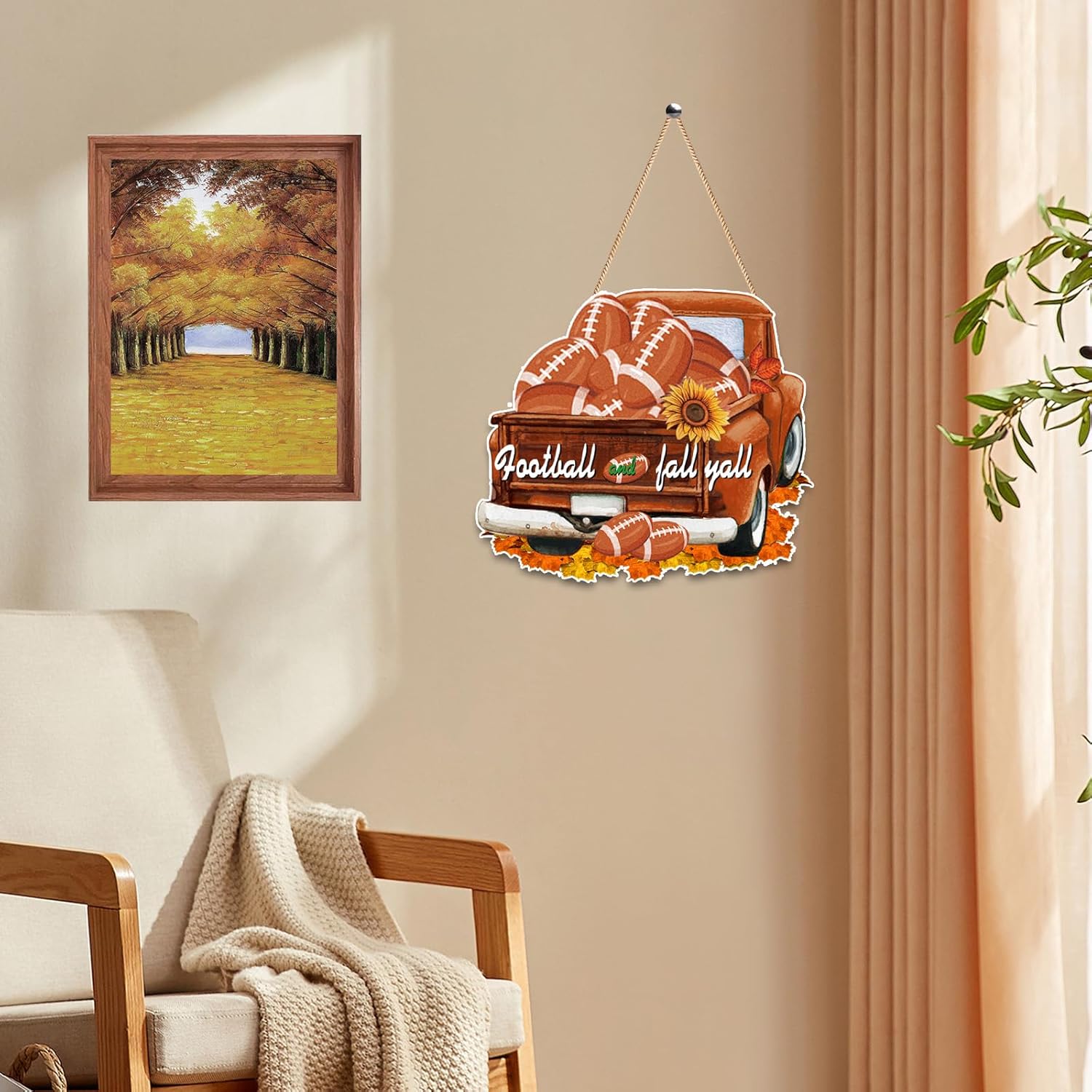 Best Home & Kitchen - Fall Sign Football Hanging Decor Review