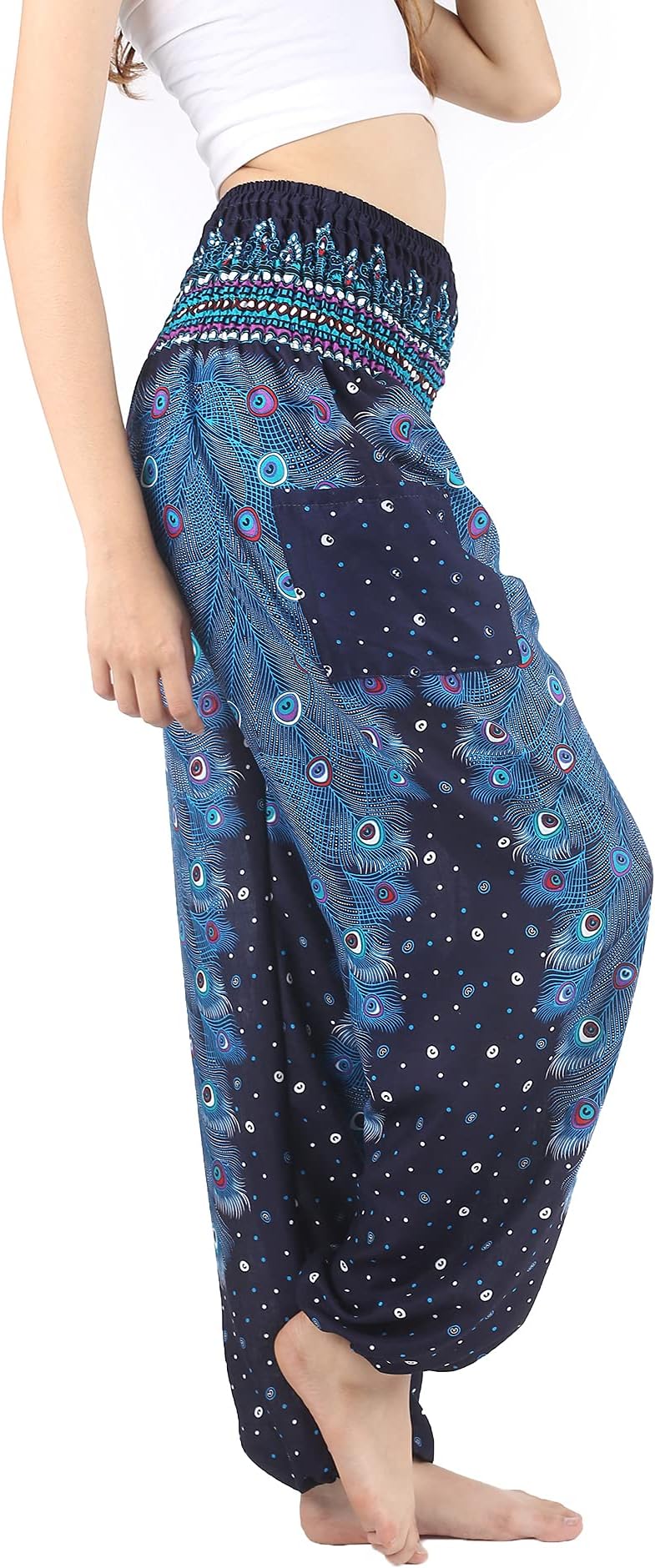 Boho PantsHarem Pants Yoga Trousers for Woman Bohemian Beach Pants