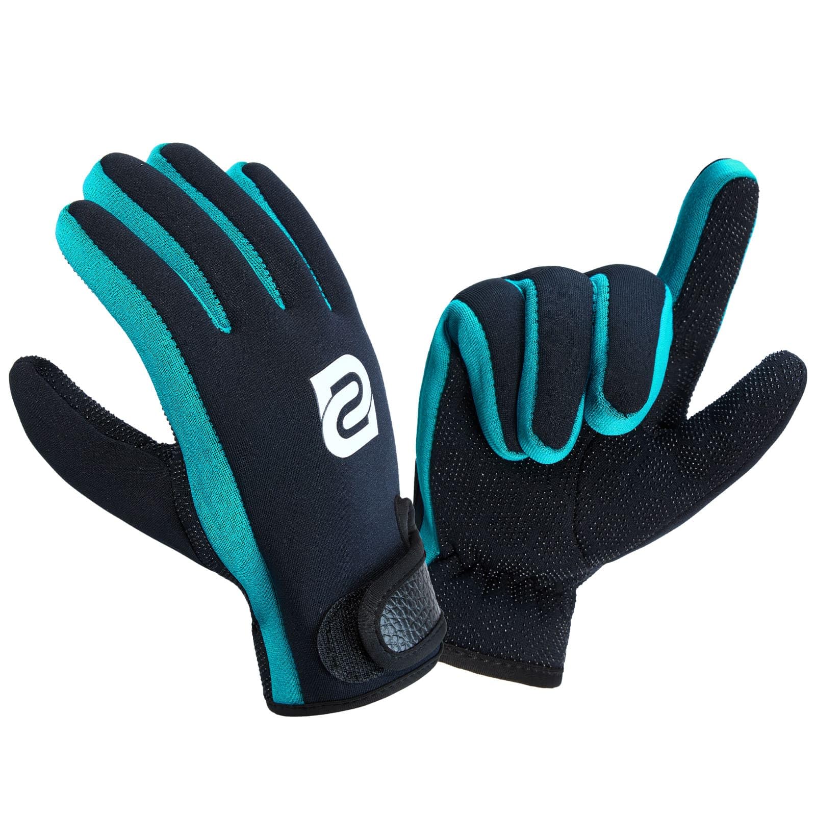 2mm Neoprene Gloves, Keep Warm & Flexible, Anti-Slip Grip, Wetsuit Diving Gloves for Women Men, for Diving, Snorkeling, Surfing and Water Sports