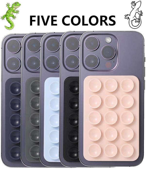 Magnetic Suction Phone Mount for MagSafe Case, Removable Octo Suction Cup Buddy Grip Holder for iPhone, Hands-Free Selfie/Video/Makeup/Live Streaming for TikTok & Instagram Influencers (Pink) by BIAJIYA - Used condition - Image 3