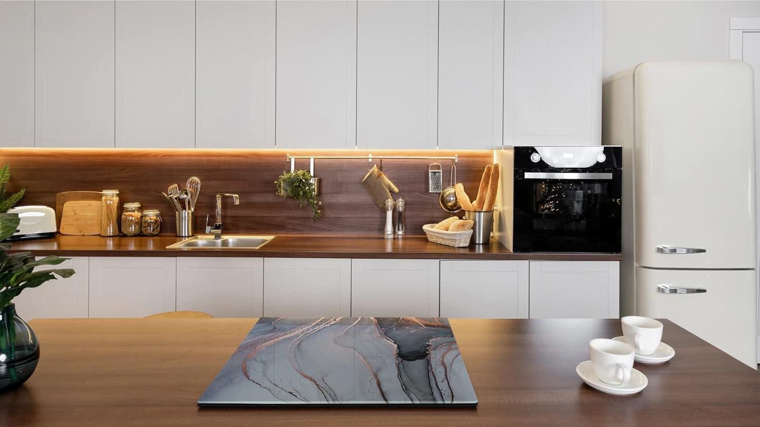 TEMPERED GLASS CHOPPING BOARD – Glass Cutting Board and Worktop Saver; MEASURES: SINGLE: 60 x 52 cm (23,62” x 20,47”); DOUBLE: 30 x 52 cm (11,81” x 20,47”); D23 Colourful abstractions Series