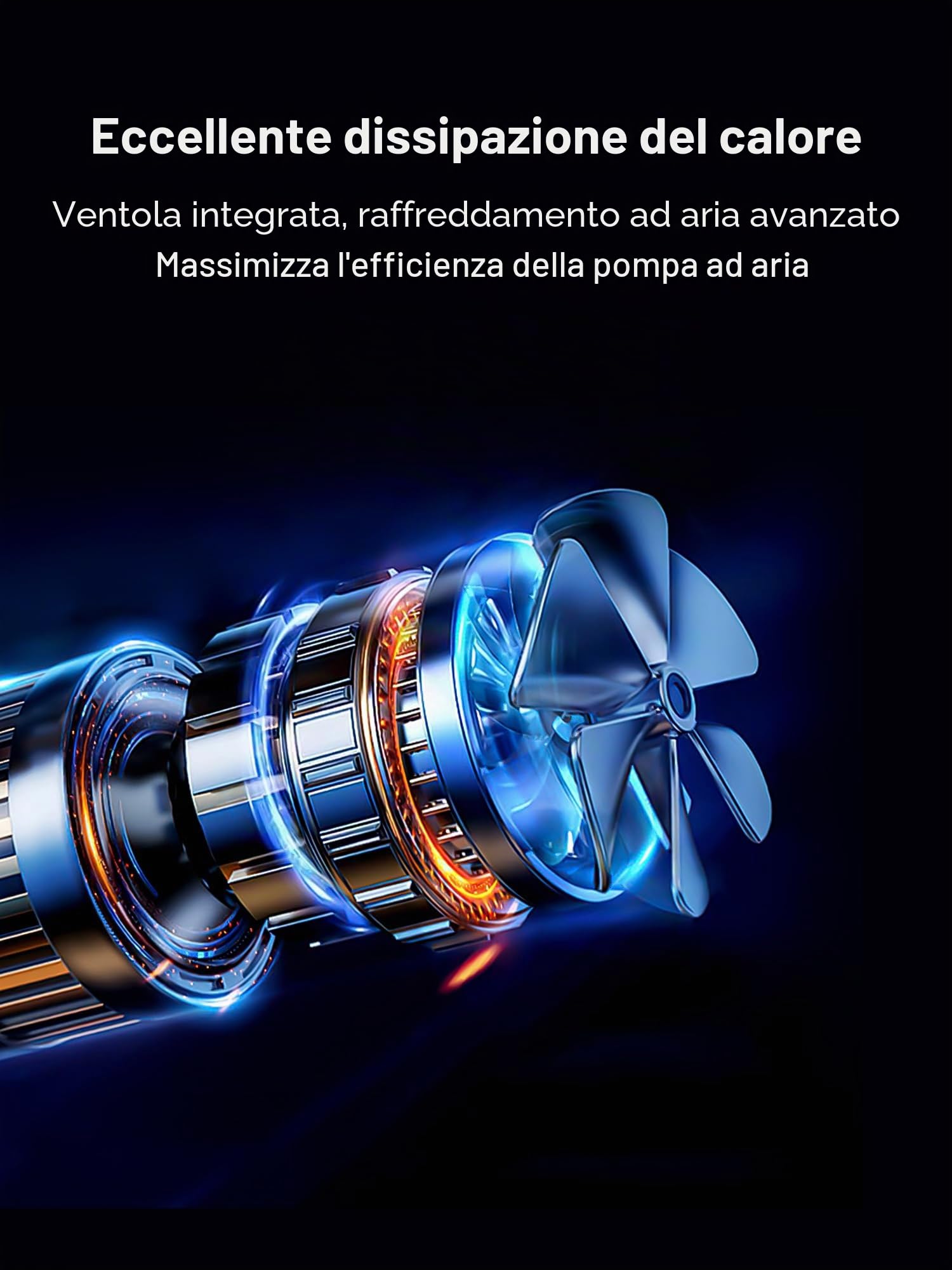 INNOVV Pompa ad aria elettrica P1, pompa elettrica portatile per bicicletta, con indicatore digitale della pressione dei pneumatici e illuminazione di emergenza, 150 PSI ricaricabile, per auto