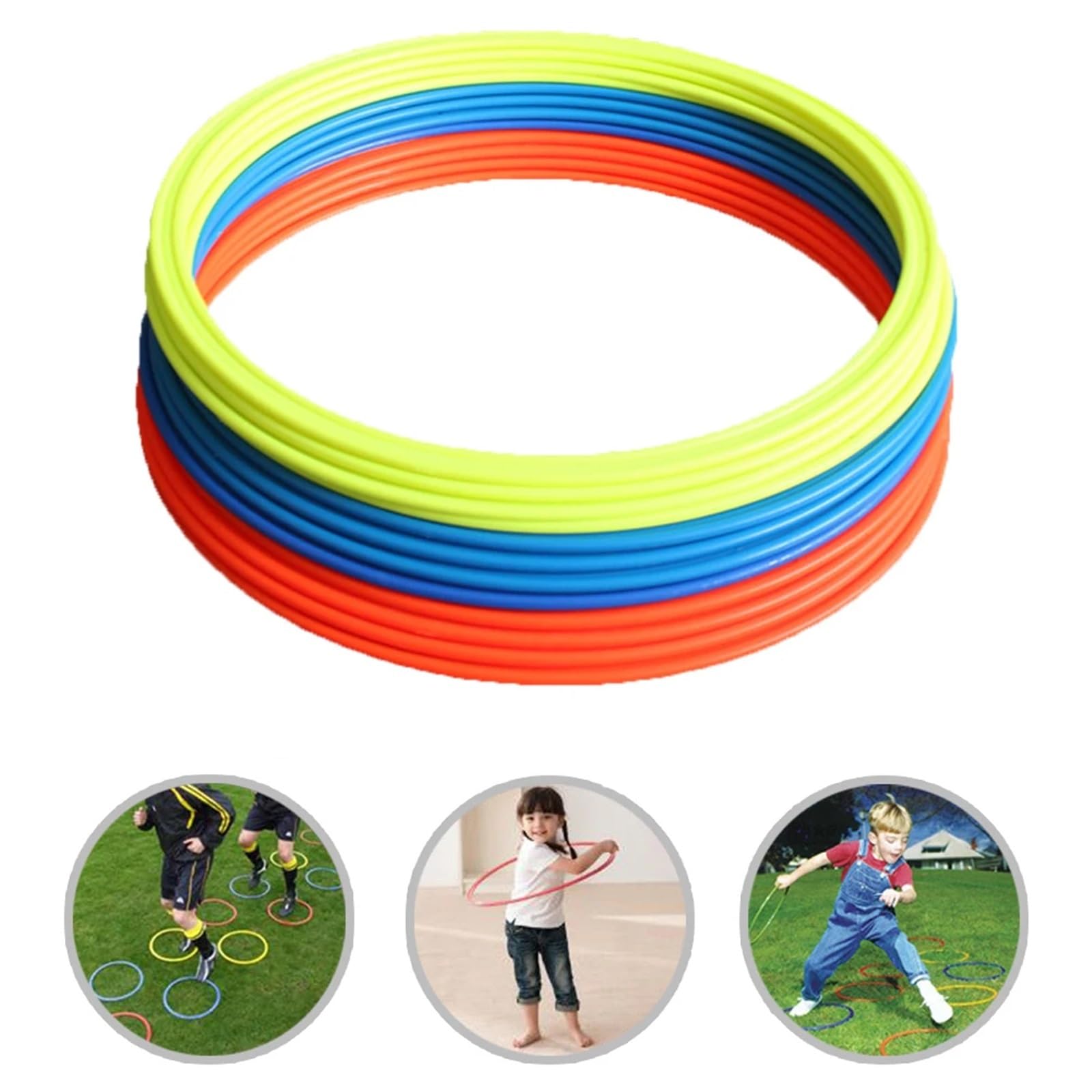 Anillos de Agilidad Juego de 5 Anillos de Entrenamiento de Agilidad portátiles for fútbol y fútbol.