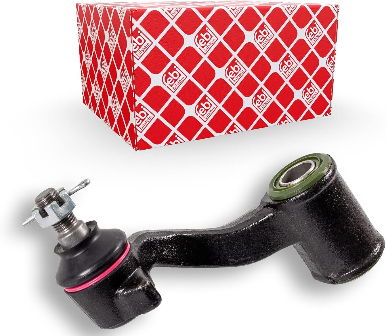 febi bilstein 41387 Idler Arm with castle nut and cotter pin, pack of one