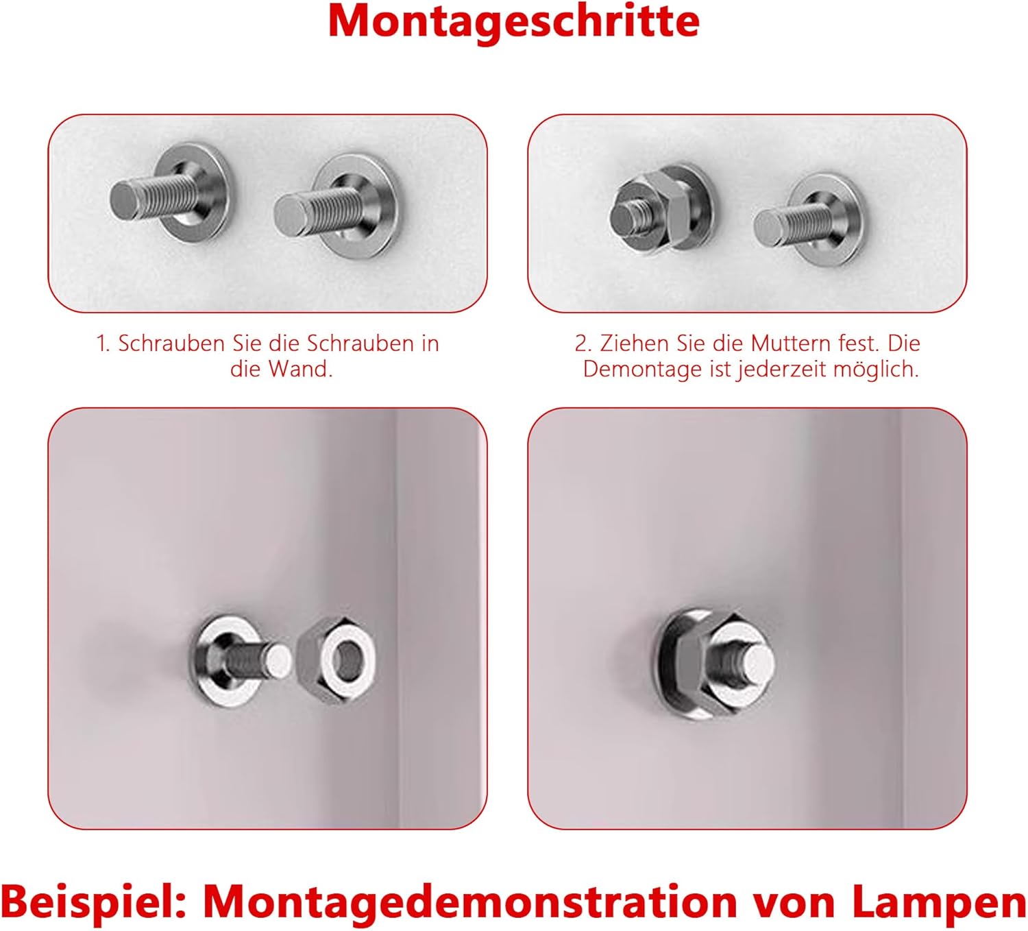 100 Pieces Nail Gun: Nail Gun Nails Contains 100 Nuts M8 Diameter 7.3 mm Threaded Nail for Concrete and Iron Shooting Nails