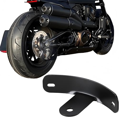 Rear License Plate Tag Mount Bracket Motorcycle License Plate Bracket Curved Side Support Holder Compatible with Harley/Davidson Sportster 48 72 Iron 883 1200 Nightster Roadster 1993-up