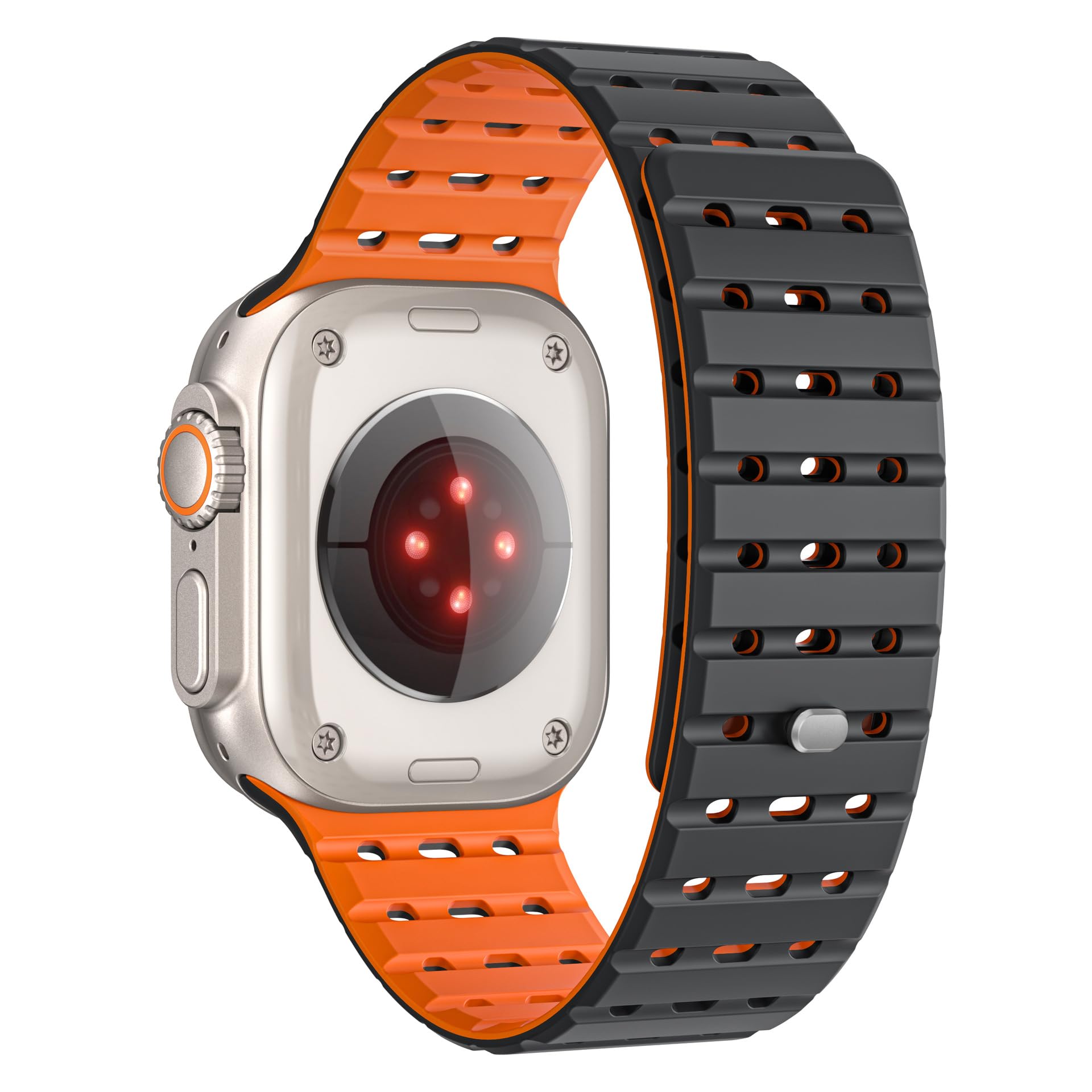 Bracelet respirant perforé pour Apple Watch Ultra1/2 42/44/45/49 mm, 38/40/41 mm