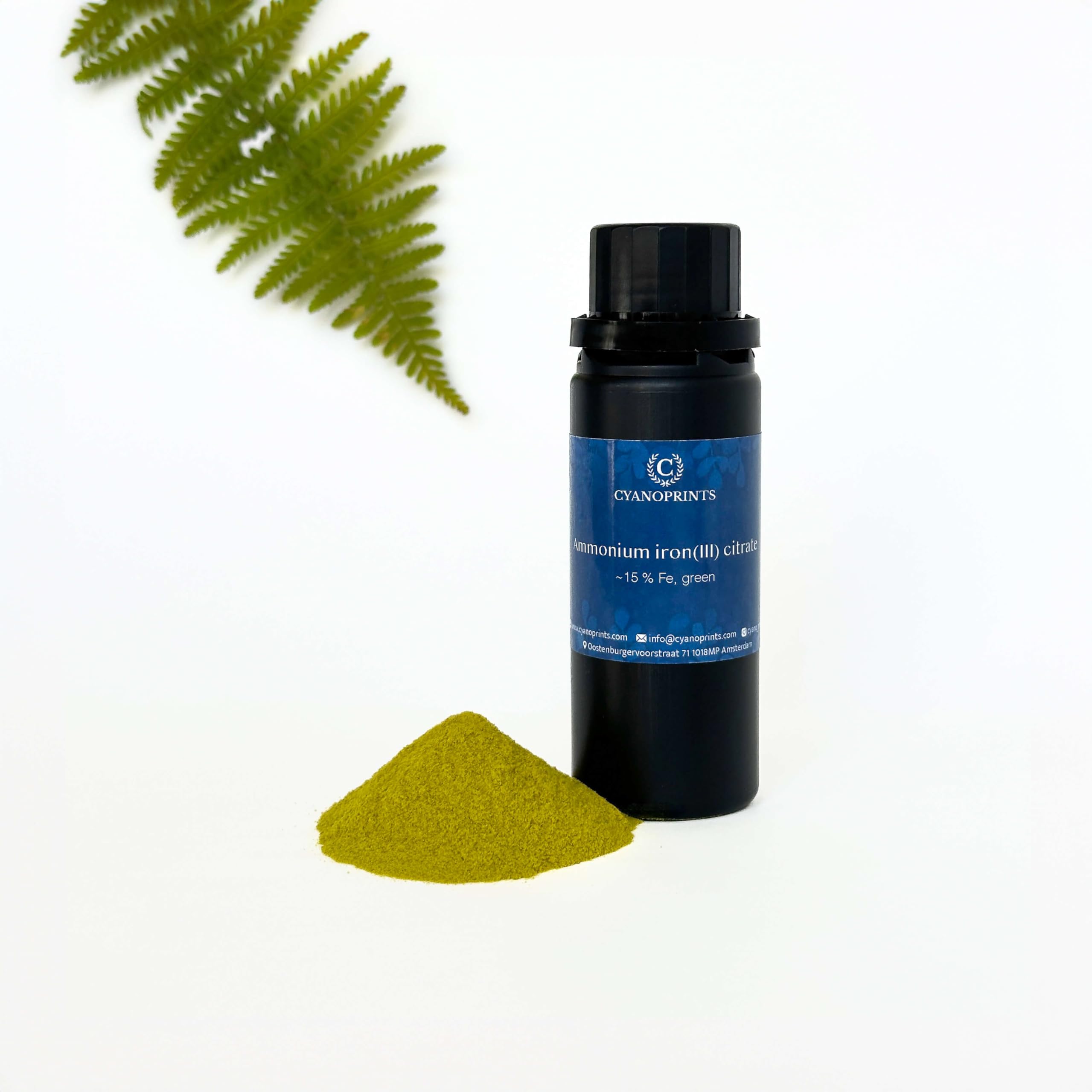 Cyanoprints Green Pure Ferric Ammonium Citrate, 15% For Cyanotype (500, Grams)